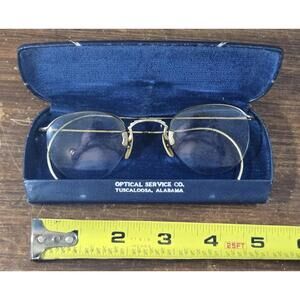 Bausch & Lomb Rimmless Eyeglasses Ful-Vue Gold Filled 1/10 Gold By Weight